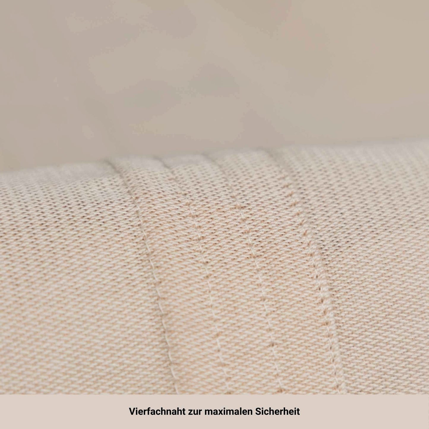 Babytragetuch ohne Binden und Knoten JOEYTUCH Natur Vierfachnaht